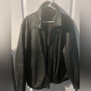 Claiborne Classic Black Leather Jacket